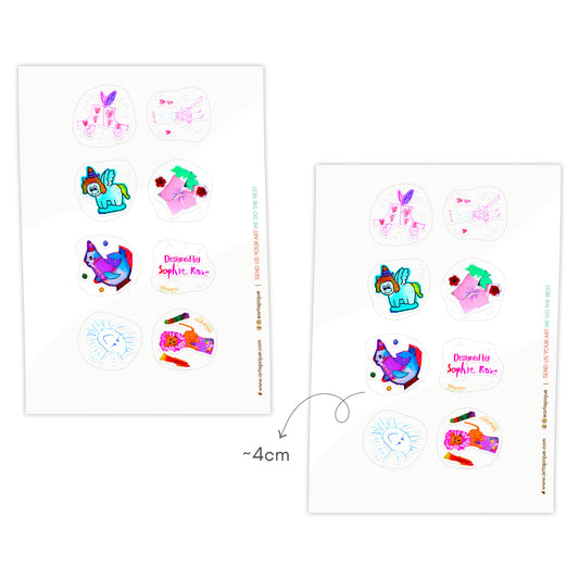Personalised Artsy Stickers